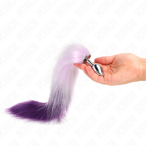 KINK - ANAL PLUG SIZE S 7 X 3 CM WITH SYNTHETIC TAIL 40 CM PURPLE - Image 2