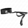 KINK - NECKLACE WITH BELT 116 CM WITH BLACK LEATHER STRAP ADJUSTABLE 40-48 CM X 6 CM - Image 4