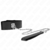 KINK - NECKLACE WITH BELT 65 CM WITH WIDE BLACK STRAP ADJUSTABLE 33.5-41 CM X 5 CM - Image 4