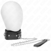 KINK - COLLAR WITH LEASH 65 CM WITH RESTRICTIONS BLACK 36-42 CM X 5.5 CM - Image 2