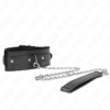 KINK - COLLAR WITH LEASH 65 CM WITH RESTRICTIONS BLACK 36-42 CM X 5.5 CM - Image 4