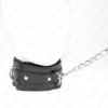 KINK - COLLAR WITH LEASH 65 CM WITH RESTRICTIONS BLACK 36-42 CM X 5.5 CM - Image 3