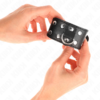 KINK - WRISTBANDS WITH DOUBLE LINE OF ADJUSTABLE STUDS BLACK - Image 3