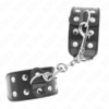 KINK - WRISTBANDS WITH DOUBLE LINE OF ADJUSTABLE STUDS BLACK - Image 2