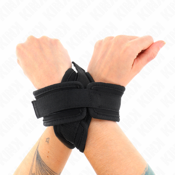 KINK - CROSS CUFFS BLACK 34 X 5.5 CM - Image 3