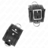 KINK - HEAVY WRIST RESTRAINTS WITH BLACK FUR LINED ADJUSTABLE 20-30 CM X 6 CM - Image 2