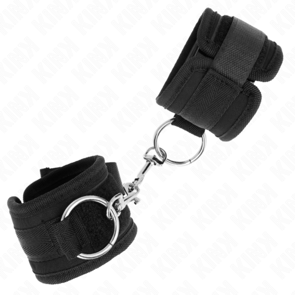 KINK - WRIST RESTRAINTS BLACK ADJUSTABLE 18-35 CM X 6 CM - Image 2