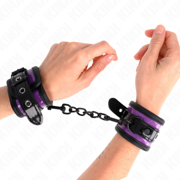KINK - NEOPRENE WRIST RESTRAINTS LIGHT PURPLE AJUSTABLE 21-28 CM X 5 CM - Image 3