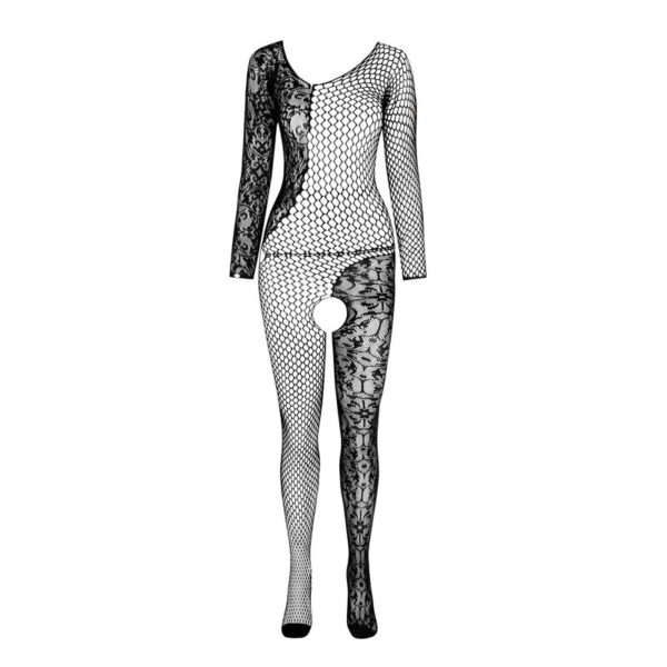 PASSION - BS 107 BODYSTOCKING BLACK ONE SIZE - Image 4