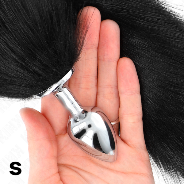 KINK - ANAL PLUG SIZE S 7 X 3 CM WITH SYNTHETIC TAIL 40 CM BLACK - Image 3