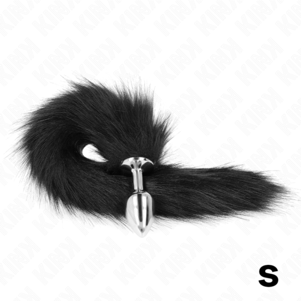 KINK - ANAL PLUG SIZE S 7 X 3 CM WITH SYNTHETIC TAIL 40 CM BLACK - Image 2