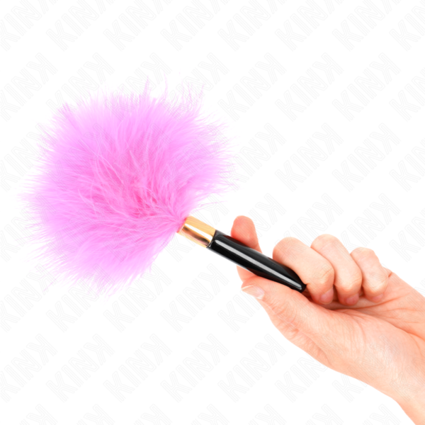 KINK - FUCHSIA GOLD METAL TICKLE FEATHERS 18 CM - Image 4
