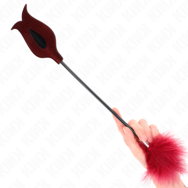 KINK - TICKLE FEATHERS WITH ROSE-SHAPED PADDLE 8 CM - Image 2