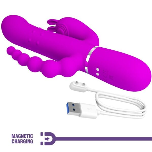 PRETTY LOVE - CAMMY TRIPLE VIBRATOR MULTIFUNCTION 4 IN 1 PINK - Image 7