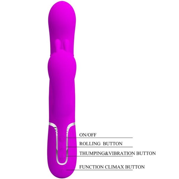 PRETTY LOVE - CAMMY TRIPLE VIBRATOR MULTIFUNCTION 4 IN 1 PINK - Image 8