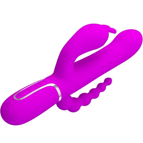 PRETTY LOVE - CAMMY TRIPLE VIBRATOR MULTIFUNCTION 4 IN 1 PINK - Image 4