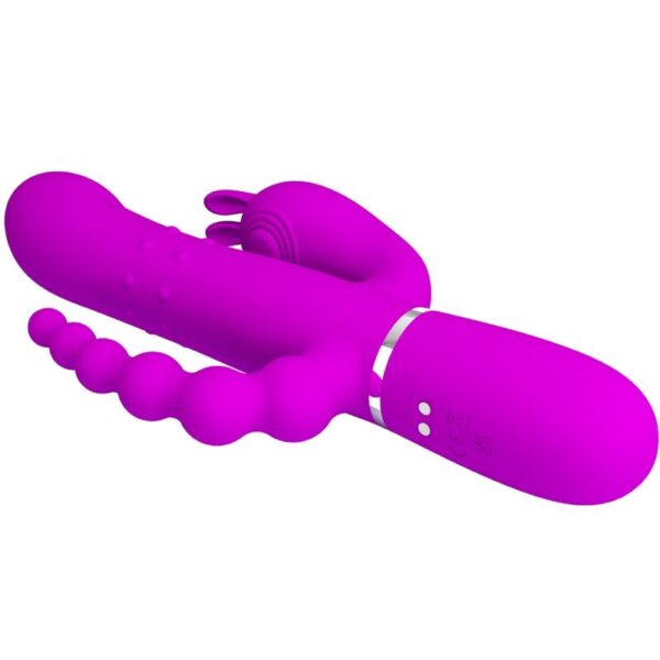 PRETTY LOVE - CAMMY TRIPLE VIBRATOR MULTIFUNCTION 4 IN 1 PINK - Image 5