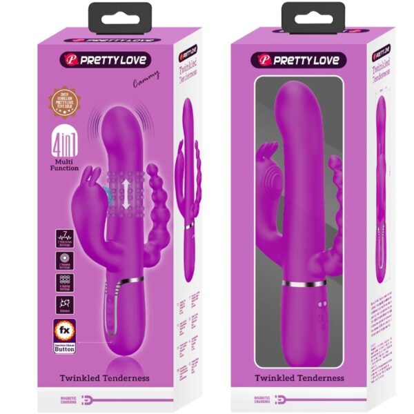 PRETTY LOVE - CAMMY TRIPLE VIBRATOR MULTIFUNCTION 4 IN 1 PINK - Image 10