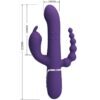PRETTY LOVE - CAMMY TRIPLE VIBRATOR MULTIFUNCTION 4 IN 1 PURPLE - Image 7
