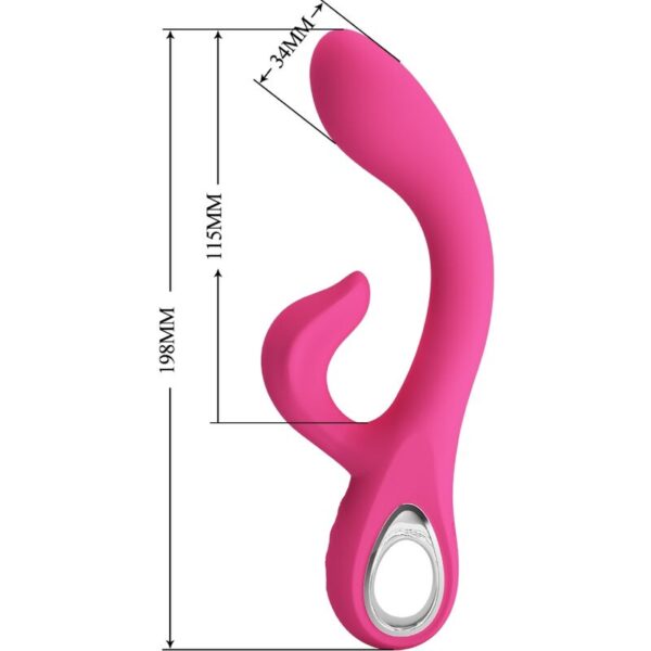 PRETTY LOVE - FRITZ RABBIT VIBRATOR 12 VIBRATIONS PINK - Image 8