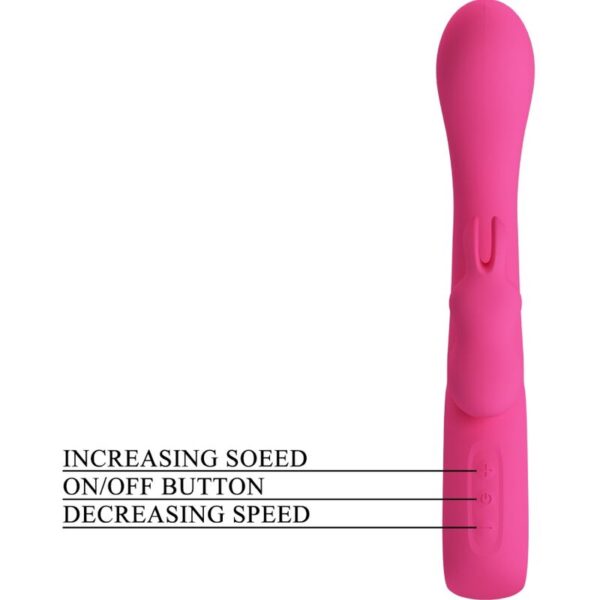 PRETTY LOVE - NOVAK RABBIT VIBRATOR 12 VIBRATIONS PINK - Image 7