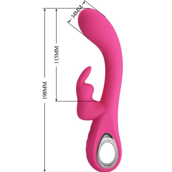 PRETTY LOVE - NOVAK RABBIT VIBRATOR 12 VIBRATIONS PINK - Image 9