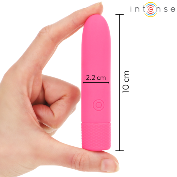INTENSE - SYMONE USB RECHARGEABLE VIBRATING BULLET 8 VIBRATIONS PINK 10 X 2.2 CM - Image 5