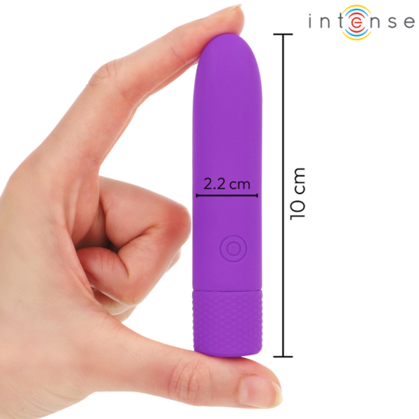 INTENSE - SYMONE USB RECHARGEABLE VIBRATING BULLET 8 VIBRATIONS PURPLE 10 X 2.2 CM - Image 5