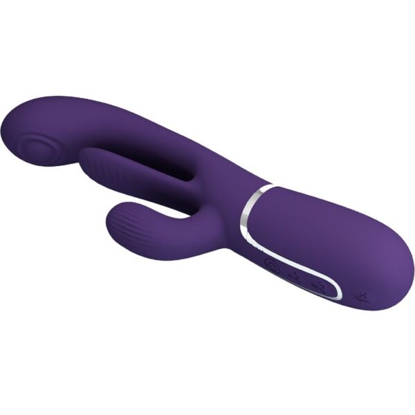 PRETTY LOVE - SHANIA TRIPLE RABBIT VIBRATOR MULTIFUNCTION PURPLE - Image 5