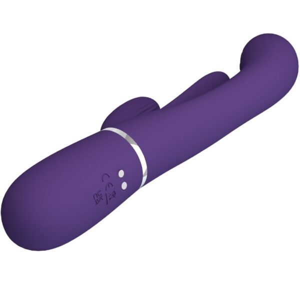 PRETTY LOVE - SHANIA TRIPLE RABBIT VIBRATOR MULTIFUNCTION PURPLE - Image 6