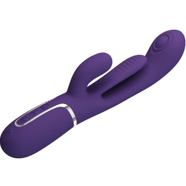 PRETTY LOVE - SHANIA TRIPLE RABBIT VIBRATOR MULTIFUNCTION PURPLE - Image 4