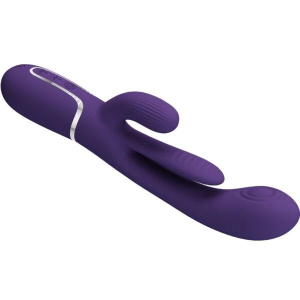 PRETTY LOVE - SHANIA TRIPLE RABBIT VIBRATOR MULTIFUNCTION PURPLE - Image 7