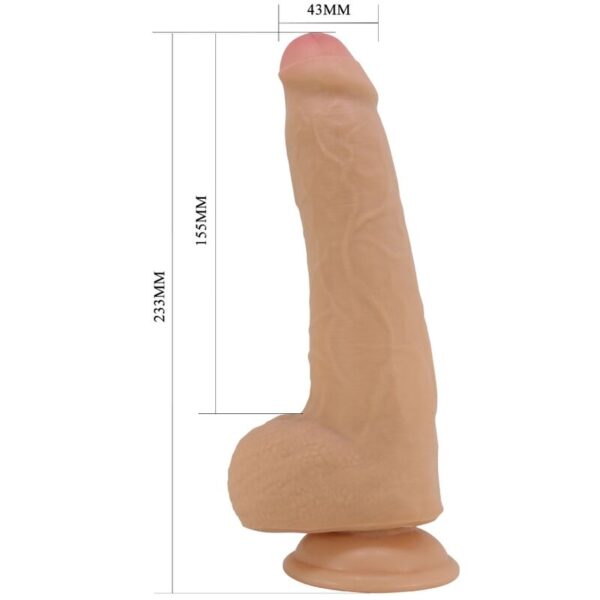 PRETTY LOVE - DRACO REALISTIC DILDO 23 CM FLESH - Image 5