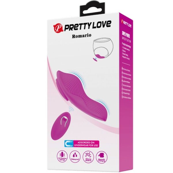 PRETTY LOVE - ROMARIO LAY-ON CLITORIS STIMULATOR REMOTE CONTROL PINK - Image 9