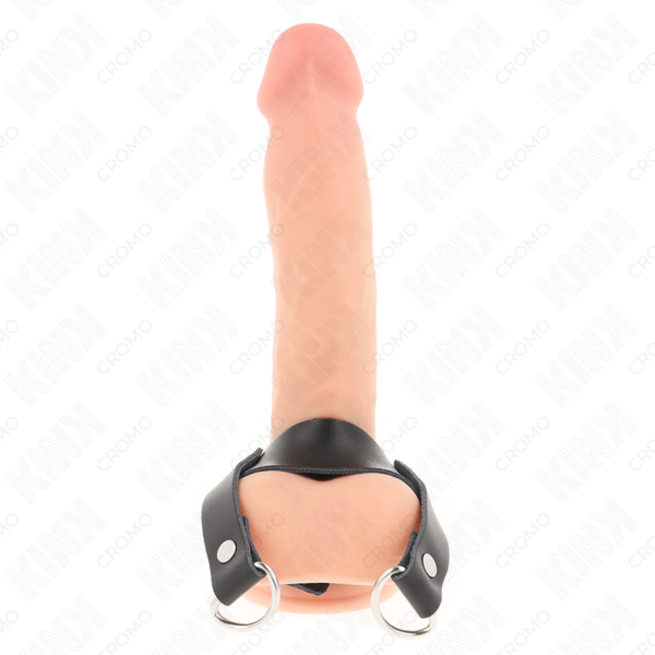 KINK - PENIS RING WITH "D" SHAPE RINGS 18.5 X 3.3 CM - Image 3