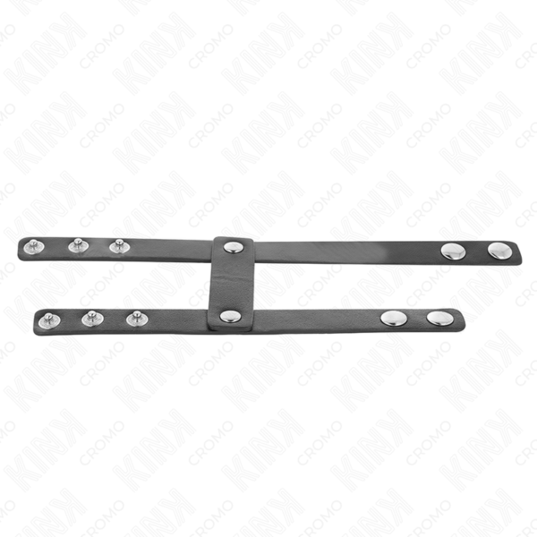 KINK - ADJUSTABLE DOUBLE LEATHER PENIS RING - Image 6