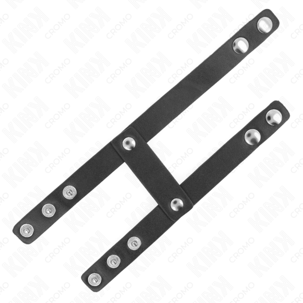 KINK - ADJUSTABLE DOUBLE LEATHER PENIS RING - Image 8