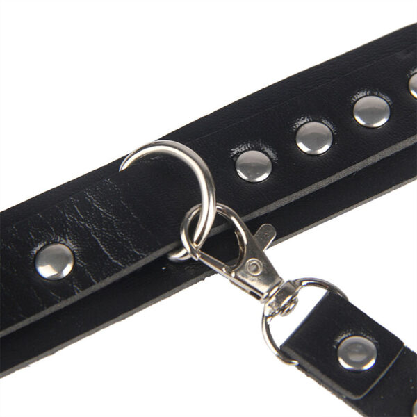 SUBBLIME - 953690 HANDCUFFS WITH BONDAGE BELT BLACK ONE SIZE - Image 7
