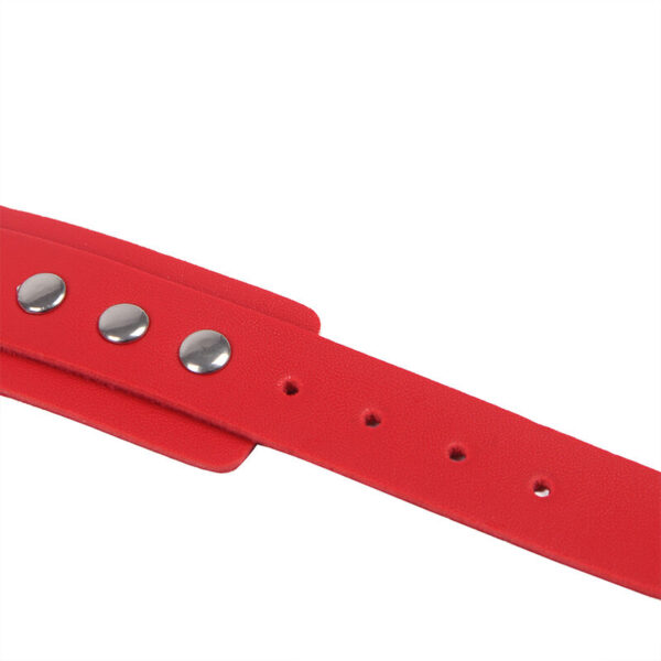 SUBBLIME - 953706 HANDCUFFS WITH BONDAGE BELT RED ONE SIZE - Image 8