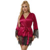 SUBBLIME - 953812 ELEGANT LACE PAJAMAS + THONG RED