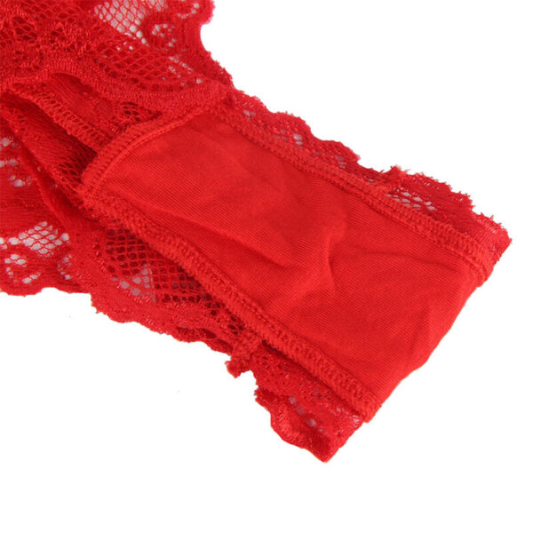 SUBBLIME - 953973 SEXY BODY WITH RUFFLES + BELT RED - Image 6