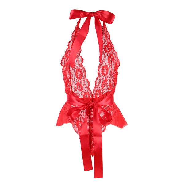 SUBBLIME - 953980 SEXY BODY WITH RUFFLES + BELT RED - Image 4