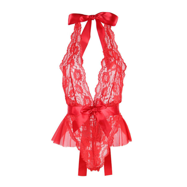 SUBBLIME - 953980 SEXY BODY WITH RUFFLES + BELT RED - Image 5