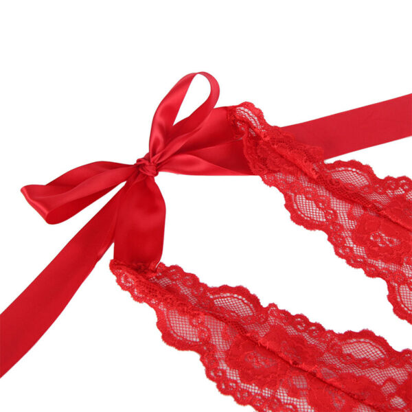 SUBBLIME - 953980 SEXY BODY WITH RUFFLES + BELT RED - Image 7