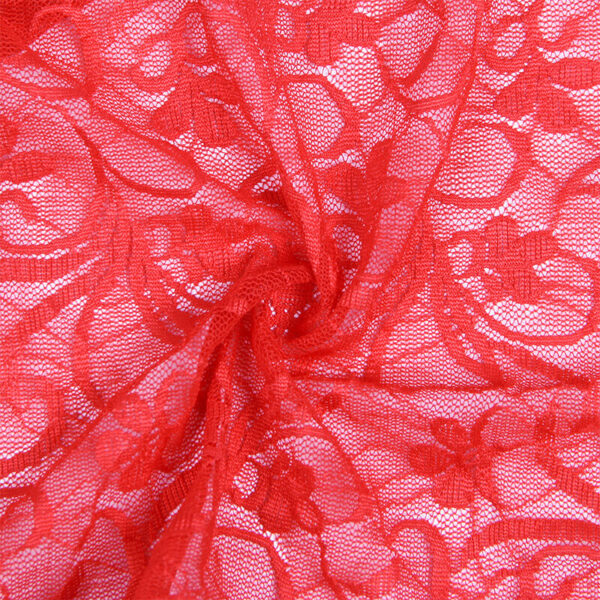 SUBBLIME - 954208 LACE BABYDOLL WITH ADJUSTABLE STRAPS RED - Image 7