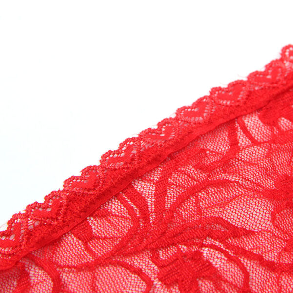 SUBBLIME - 954208 LACE BABYDOLL WITH ADJUSTABLE STRAPS RED - Image 8