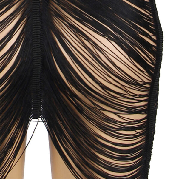 SUBBLIME - 954222 STRAPPY DRESS + THONG BLACK - Image 5