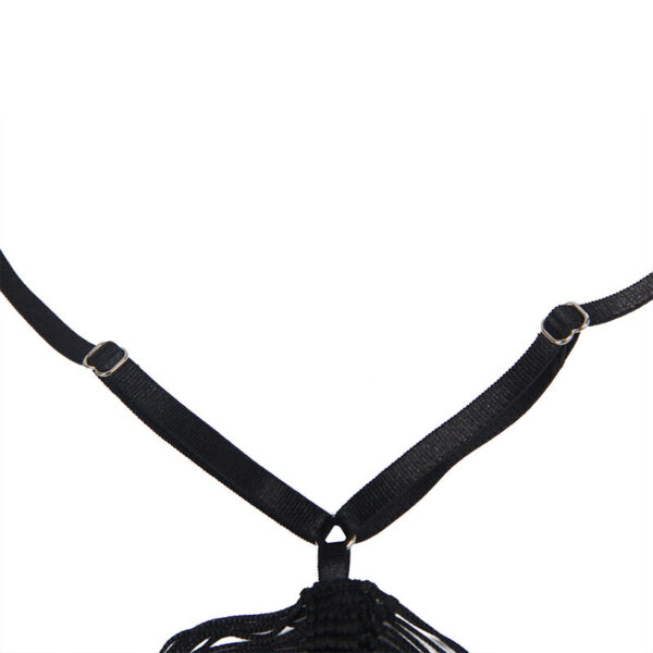 SUBBLIME - 954222 STRAPPY DRESS + THONG BLACK - Image 6
