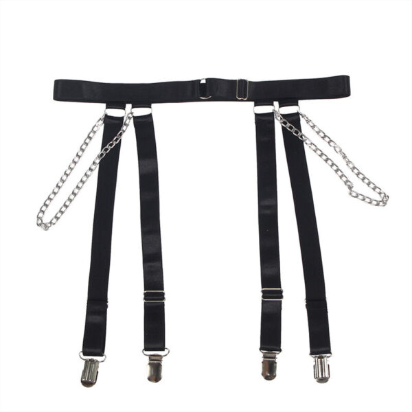SUBBLIME - 954260 BODY WITH CHAINS + GARTER BELT BLACK - Image 8