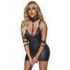 SUBBLIME - 954413 LEATHER BONDAGE BODY BLACK - Image 3